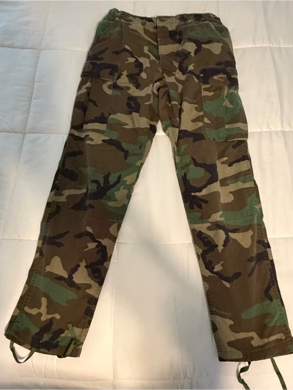 Vintage U.S. Army Camouflage Cargo Pants - Green/Brown/Black